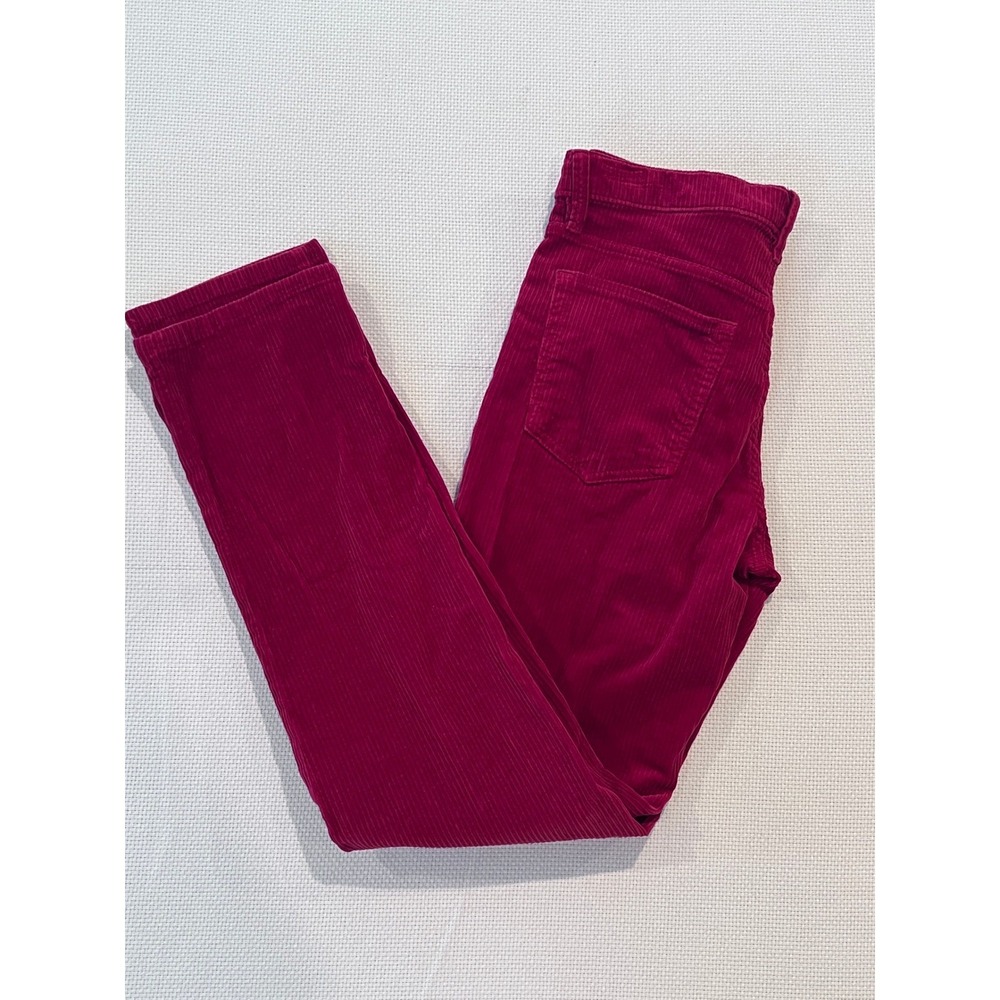 Banana Republic Mens Red Corduroy High Rise Straight Pants‎ Size 30x30 (tag 27L)